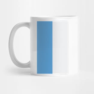 Dublin Sky Blue and White Halves Mug